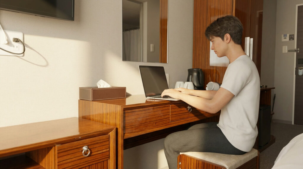 每间客房均设有书桌与免费 Wi-Fi
